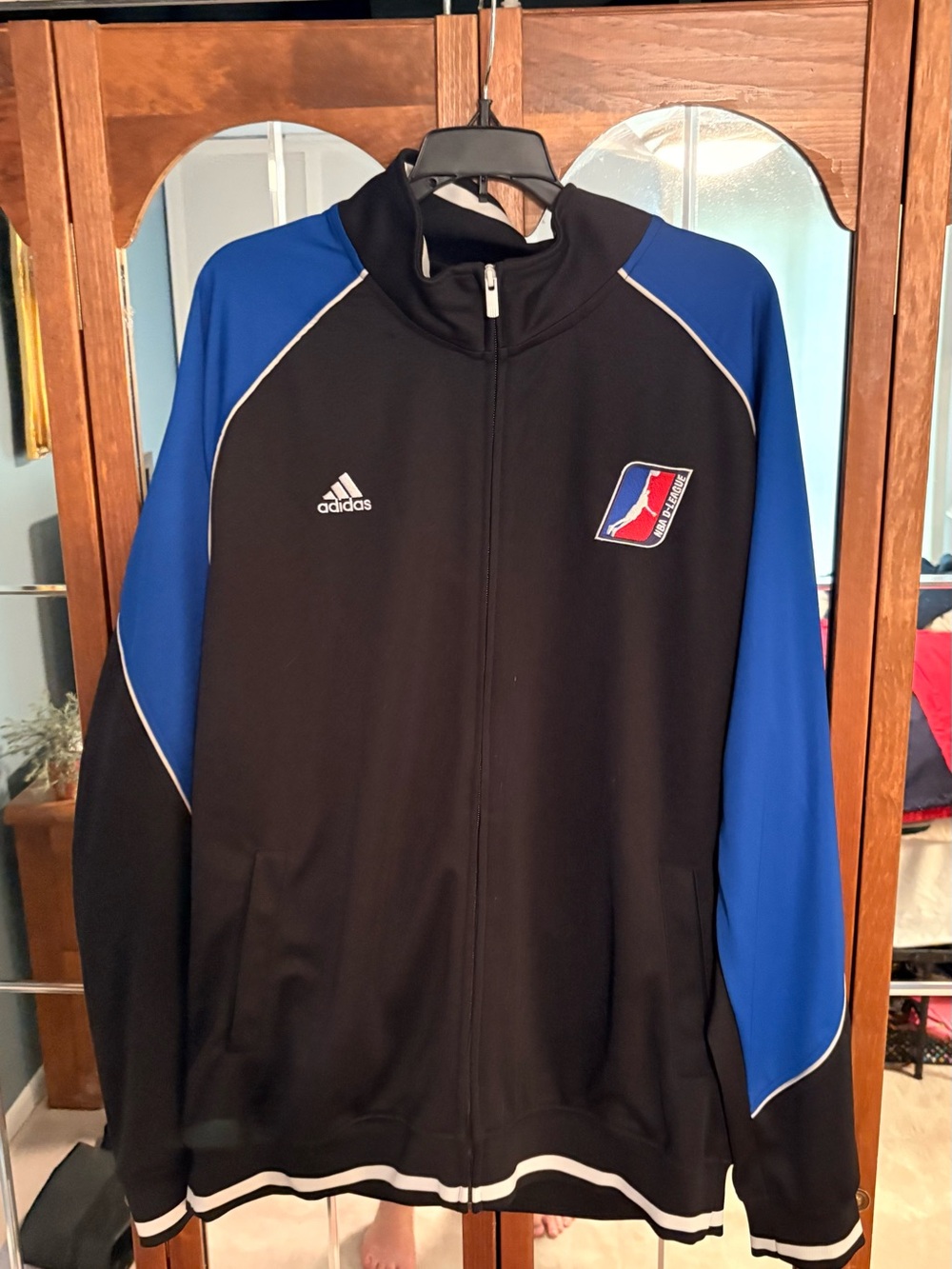 Vintage Adidas Men’s Black & Blue Track Jacket